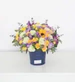 باکس گل سطلی سرمه ای