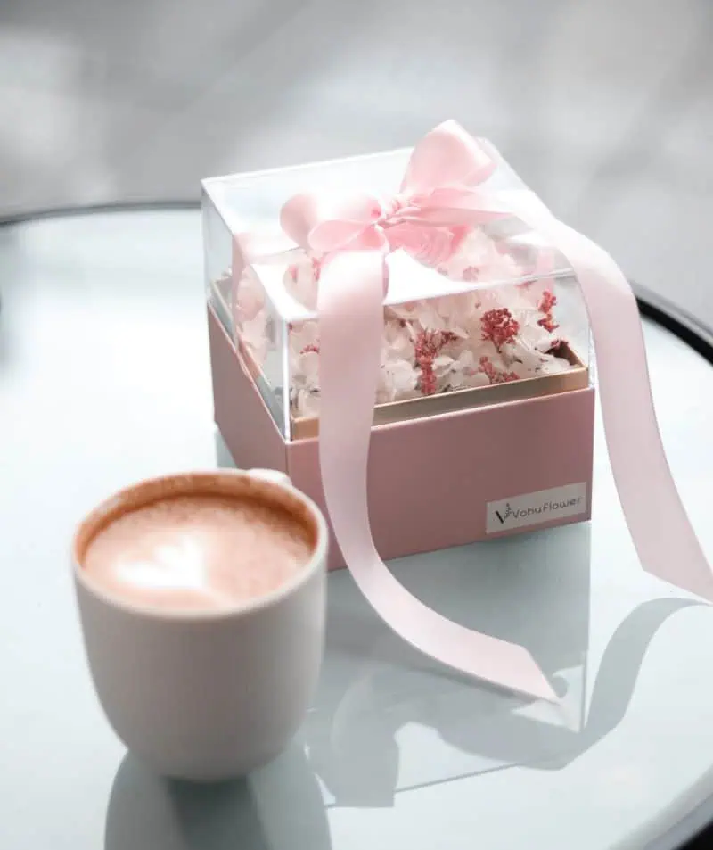 باکس گل جاودان صورتی کارنا - Image 2