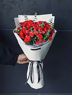 دسته گل رز مینیاتوری قرمز