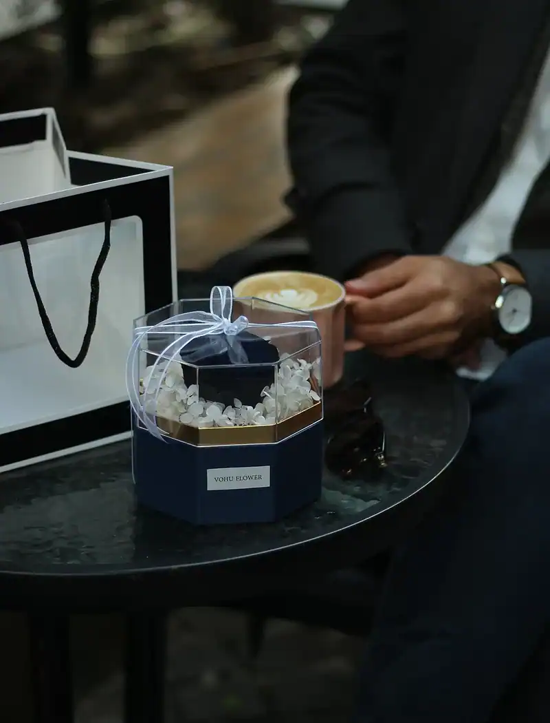 باکس گل جاودان زمرد - Image 4