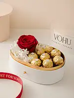 باکس گل رز جاودان قرمز لیام - Image 2