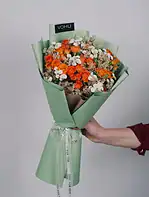 دسته گل رز مینیاتوری نارنجی دیانا