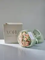 دسته گل رز مینی گلبهی ژانین