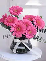 جار گل ژربرا صورتی دلاریس - Image 2