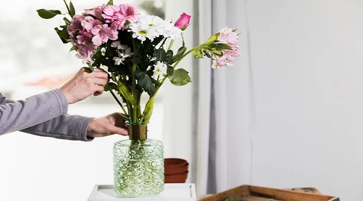 نگهداری از شاخه های گل