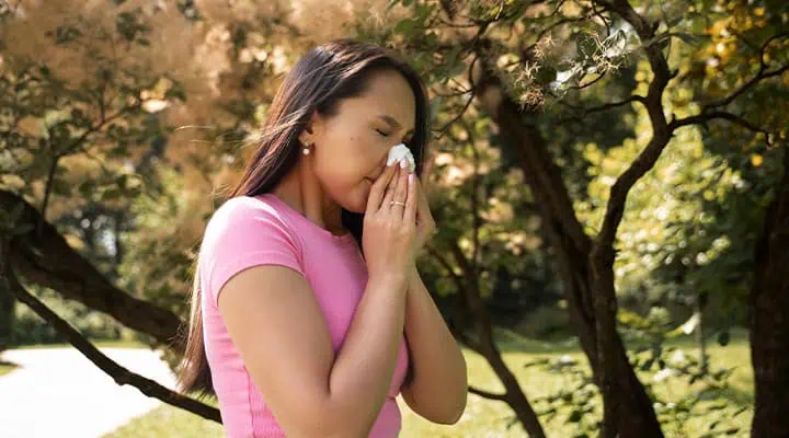 حسایسیت به گلها