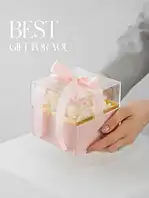 باکس گل رز جاودان صورتی هانیسا