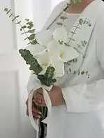 دسته گل عروس شیپوری ستین