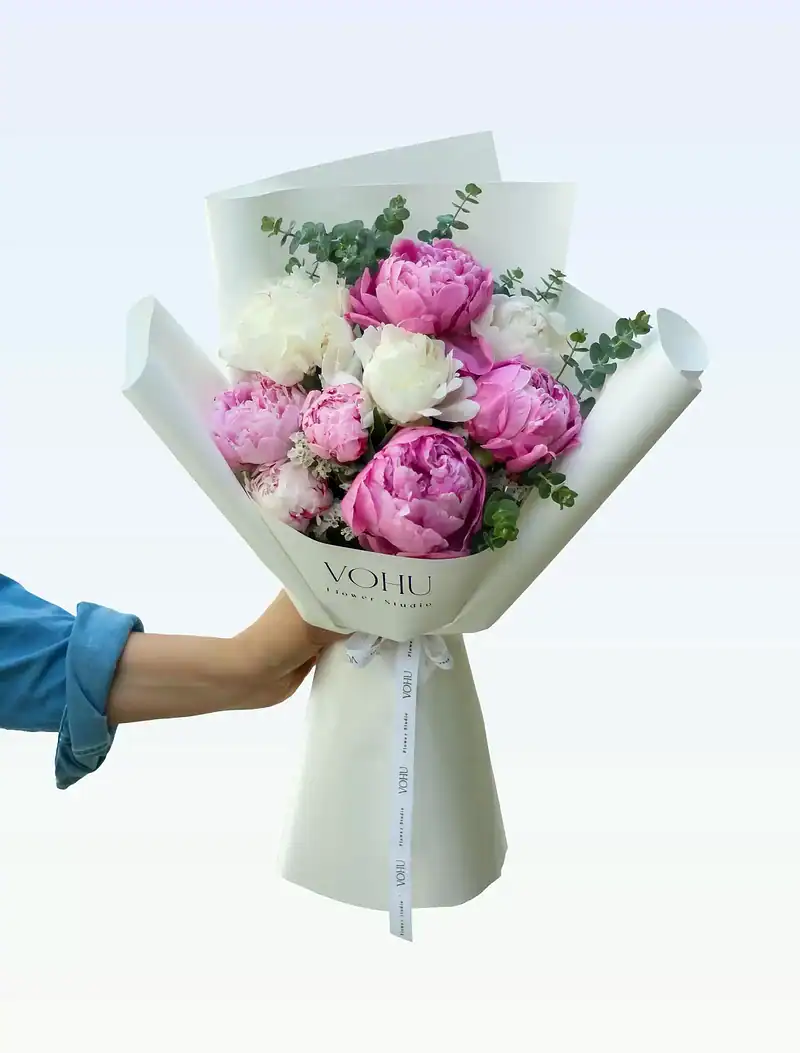 دسته گل ترکیبی پیونی مهرسانا - Image 1