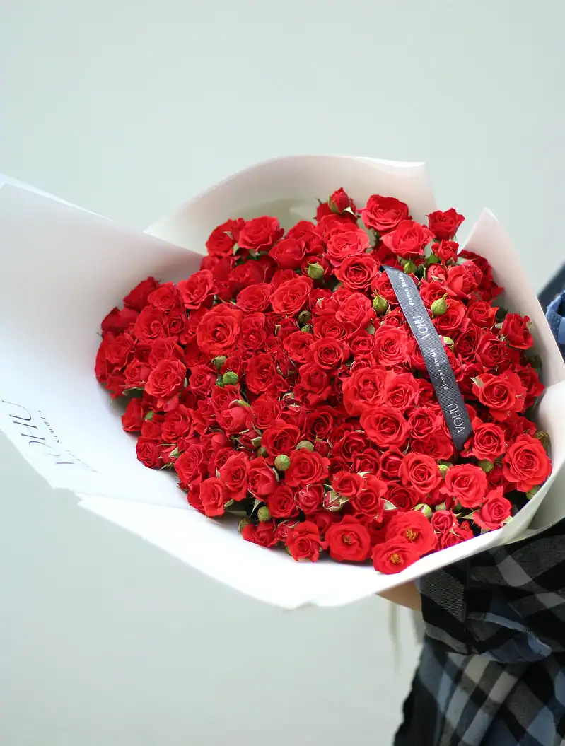 IMG_8825 دسته گل رز مینیاتوری قرمز راما - Image 2