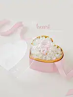 باکس گل قلبی رز جاودان صورتی لیونا - Image 3