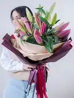 دسته گل اورینتال صورتی مهیاس