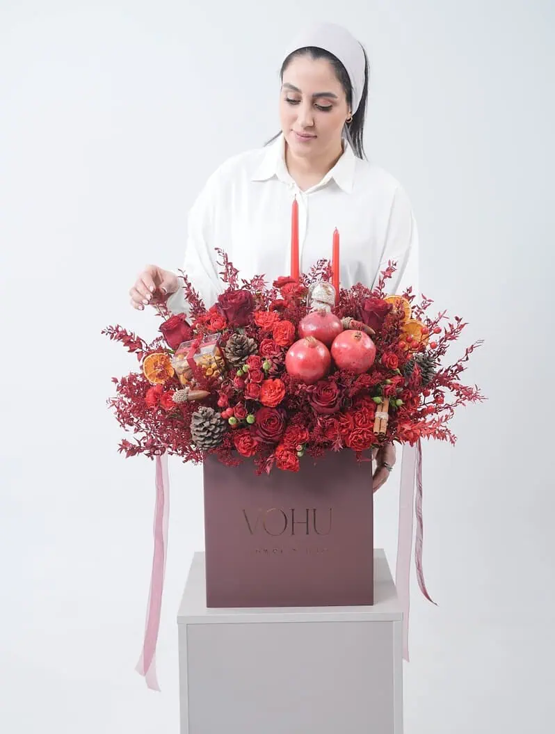 باکس گل مهرنشان یلدا - Image 3