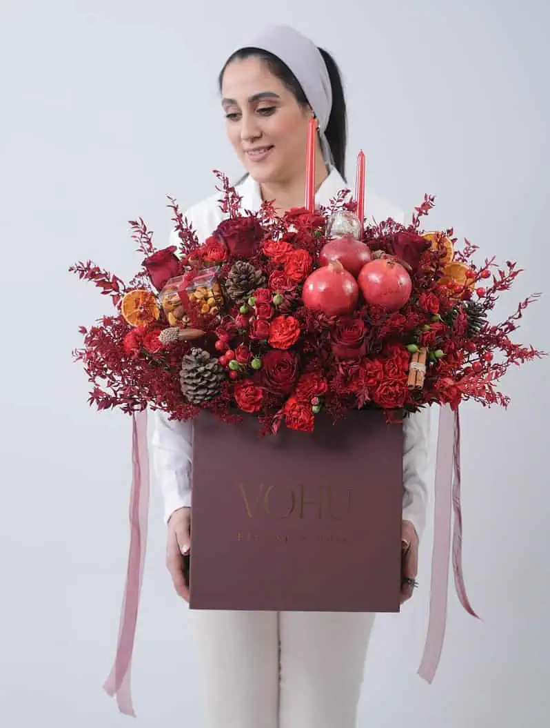 باکس گل مهرنشان یلدا - Image 1