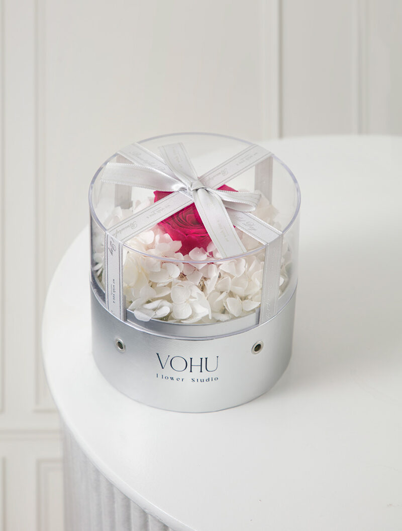 باکس گل رز جاودان سرخابی ویتاری - Image 2